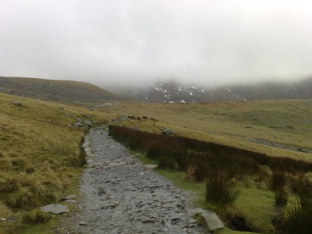 From Halfway House looking towards the summit...possibly!!