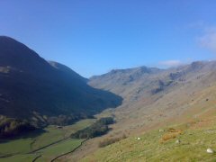 Looking up Grisedale Valley