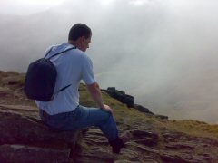 Dave resting on top of High Spying How