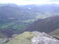 Thirlmere & Helvellyn in the distance