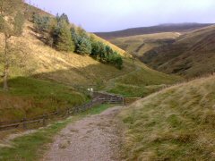 The footbridge that marks the start of Jacobs Ladder