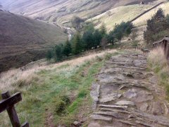 Looking back down Jacobs Ladder for halfway up.